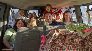 Family of 12 Travel Road Trip