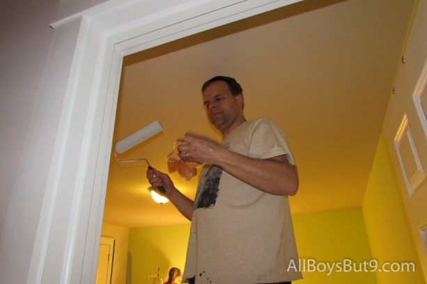 Dad and big sister, Mikela spent all night repainting Kate's room for a birthday surprise!
