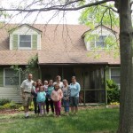 Dad and all 9 of his girls pose in front of the Cape May cottage we stayed in to enjoy a couple days together before Emily and Anna leave for 1 1/2 missions for The Church of Jesus Christ of Latter-day Saints