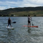 Mike and our nephew enjoy the paddle boards!