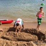boys building with sand