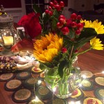 a glimpse of the Thanksgiving table