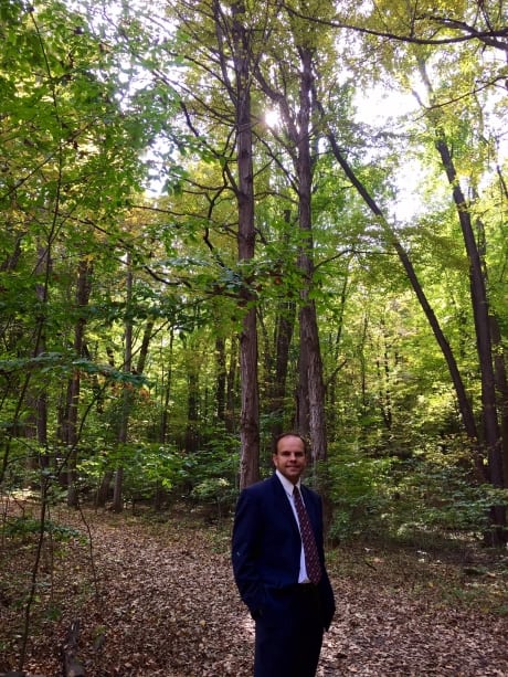 Michael in the Sacred Grove.